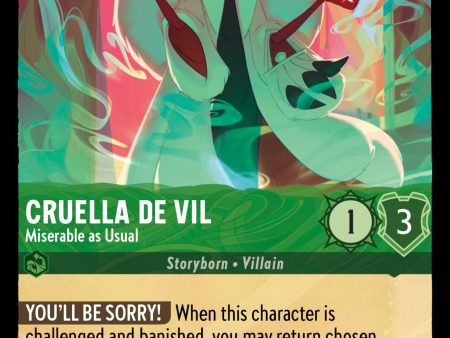 Cruella de Vil - Miserable as Usual (72 204) [The First Chapter] For Sale