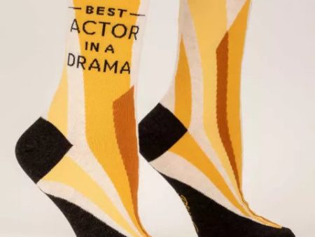 BlueQ Women Crew Socks Best Actor In A Drama Online Sale