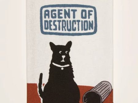 BlueQ Dish Towel Agent Of Destruction For Sale