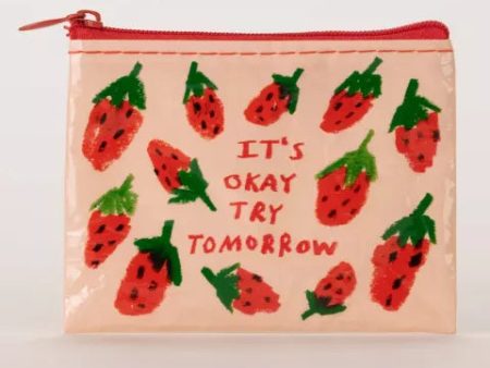 BlueQ Coin Purse It s OK Try Tommorow on Sale