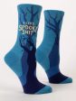 BlueQ Women Crew Socks I Like Spooky Shit Cheap