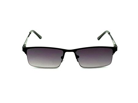 The Boss Fully Magnified Sunglass Rectangular Metal Half Frame Reader. Online