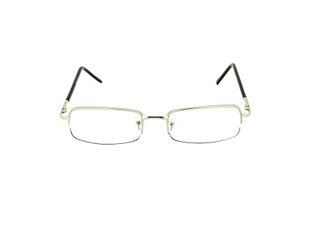 Simple Aesthetic Half Frame Metal Reading Glasses on Sale