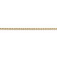 2.25mm, 14k Yellow Gold, Handmade Solid Rope Chain Anklet or Bracelet For Cheap