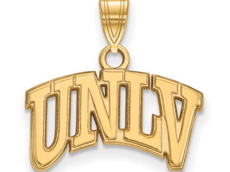 14k Gold Plated Silver U. of Nevada Las Vegas Small Pendant Online now