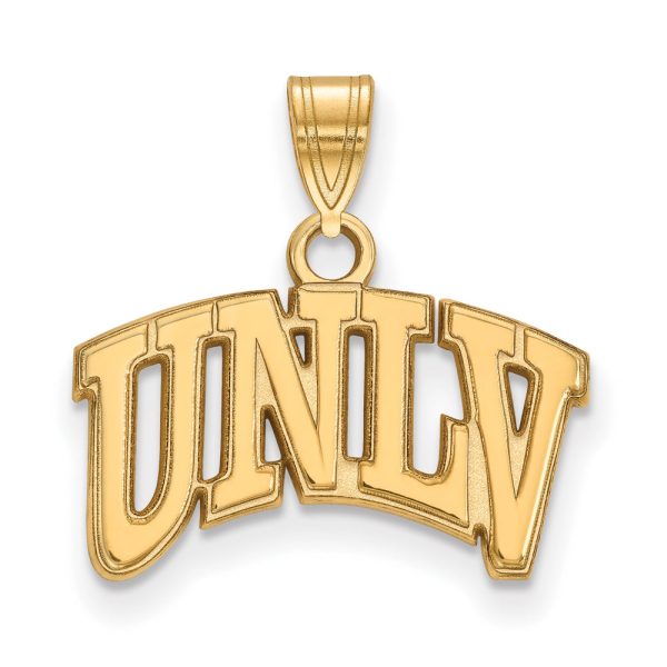 14k Gold Plated Silver U. of Nevada Las Vegas Small Pendant Online now