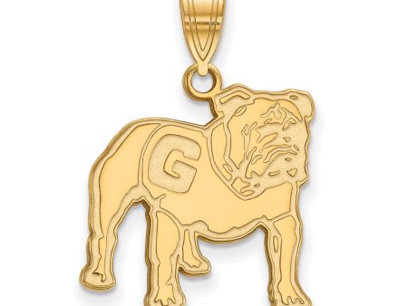 10k Yellow Gold U. of Georgia Large Mascot Logo Pendant Hot on Sale