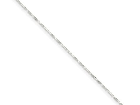 Sterling Silver 1.5mm Solid Figaro Chain Anklet, 9 Inch Sale