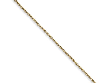 0.5mm, 10k Yellow Gold, Cable Rope Chain Necklace For Cheap