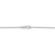 0.9mm 14k White Gold Classic Cable Chain Necklace For Cheap