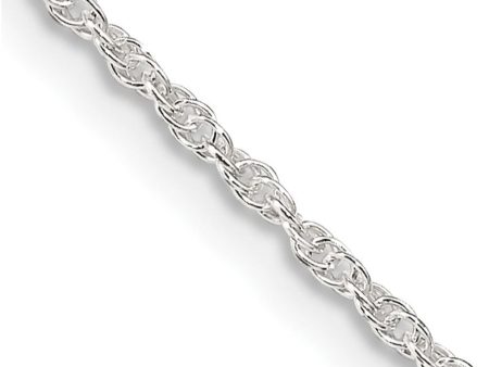 1.6mm, Sterling Silver Solid Loose Rope Chain Necklace on Sale