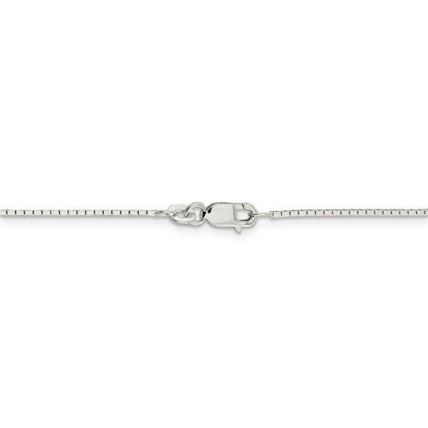 1mm Sterling Silver, Mirror Box Chain Necklace on Sale