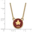 14K Plated Silver Alpha Phi Small Enamel Logo Necklace Online Hot Sale