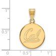 14k Gold Plated Silver California Berkeley Medium  Cal  Disc Pendant Cheap