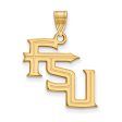 14k Yellow Gold Florida State Large  FSU  Pendant For Discount