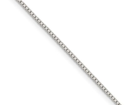 1.1mm, Sterling Silver, Solid Box Chain Necklace Hot on Sale