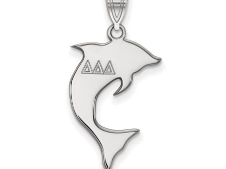 Sterling Silver Delta Delta Delta Medium Pendant Sale