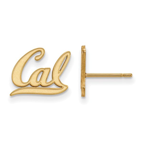 14k Yellow Gold Cal Berkeley XS (Tiny) Post Earrings Supply