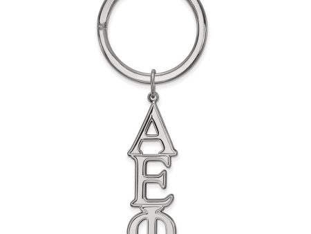 Sterling Silver Alpha Epsilon Phi Key Chain on Sale