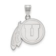 14k White Gold U. of Utah Large Pendant Online Hot Sale