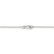 1mm Sterling Silver Flat Cable Chain Necklace Sale