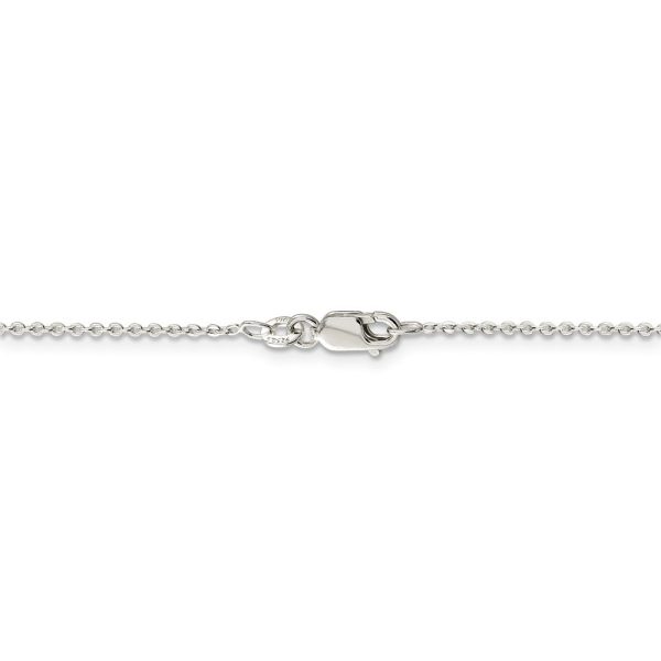 1mm Sterling Silver Flat Cable Chain Necklace Sale