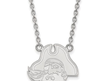 Sterling Silver East Carolina U Large Mascot Pendant Necklace Online Hot Sale