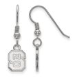 Sterling Silver North Carolina State XS (Tiny) Dangle Wire Earrings For Cheap