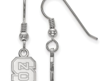 Sterling Silver North Carolina State XS (Tiny) Dangle Wire Earrings For Cheap