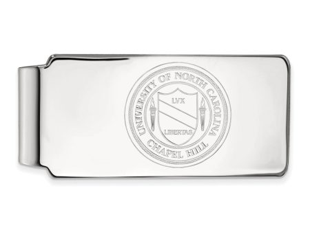 Sterling Silver U of North Carolina Crest Money Clip Online Sale