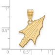 10k Yellow Gold Florida State Large Arrowhead Pendant Online Sale