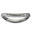 2.25mm Stackable Black Plated Silver Curved Hammered Band Hot on Sale