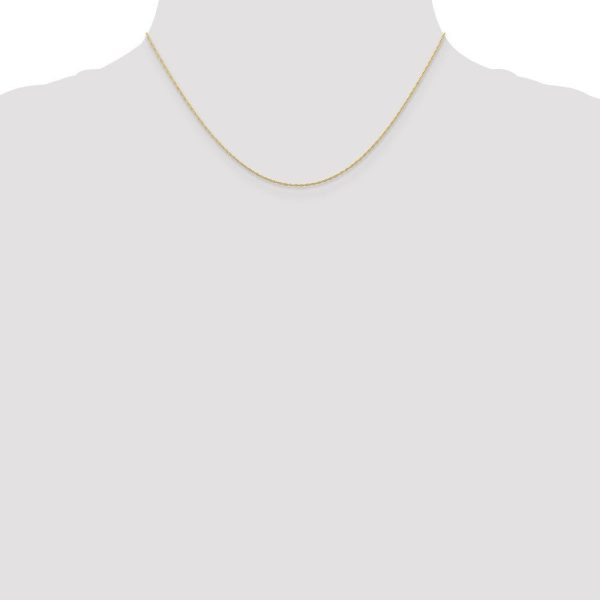 0.5mm, 10k Yellow Gold, Cable Rope Chain Necklace For Cheap