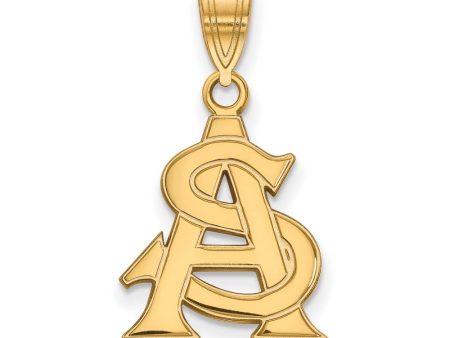 10k Yellow Gold Arizona State Medium Pendant Sale