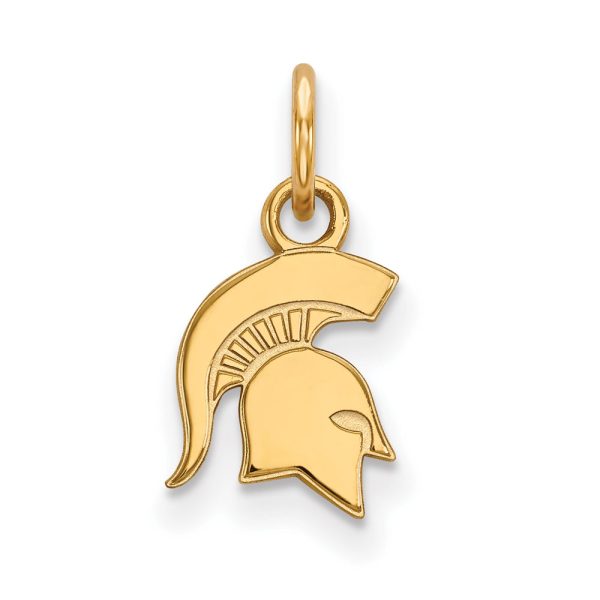 14k Gold Plated Silver Michigan State XS (Tiny) Logo Charm or Pendant Cheap