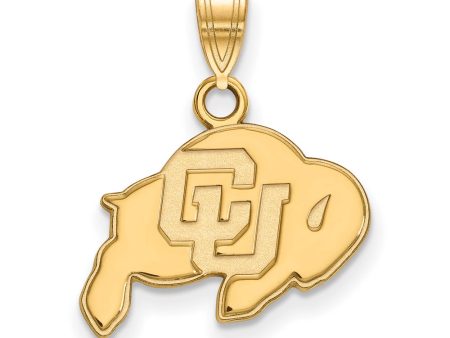 14k Yellow Gold U of Colorado Small  CU  Mascot Pendant Cheap