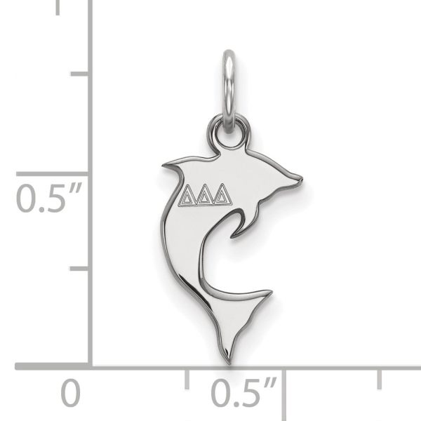 Sterling Silver Delta Delta Delta XS (Tiny) Charm or Pendant For Discount