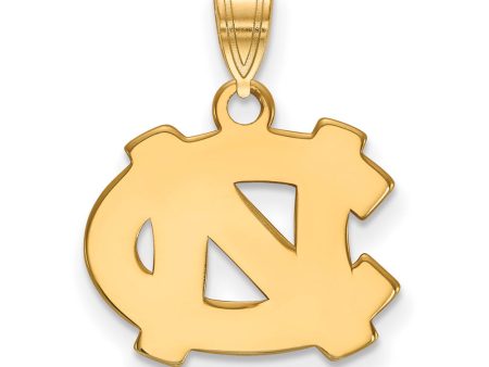 14k Yellow Gold North Carolina Small  NC  Pendant For Cheap