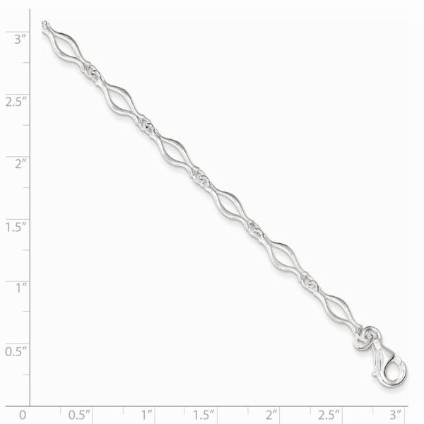 Sterling Silver 6mm, Fancy Link Anklet Supply