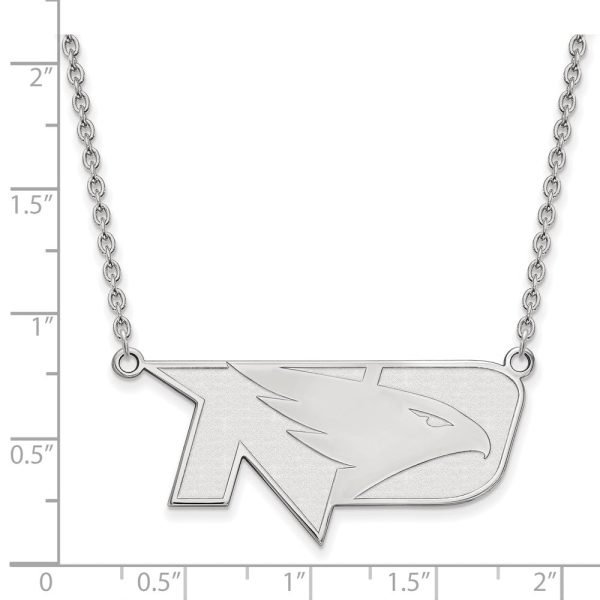 Sterling Silver North Dakota Large Logo Pendant Necklace Supply