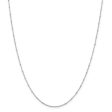 1.25mm Sterling Silver Solid Beaded Rolo Chain Necklace Supply