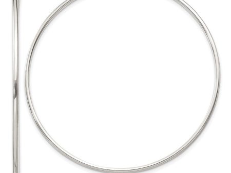 1.3mm, Sterling Silver, Endless Hoop Earrings - 50mm (1 7 8 Inch) For Discount