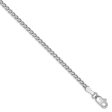 1.8mm, 14k White Gold, Flat Wheat Chain Bracelet, 7 Inch Sale