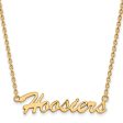 14k Gold Plated Silver Indiana U Medium Pendant Necklace on Sale