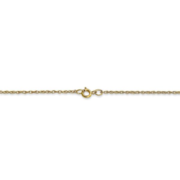 0.95mm, 10k Yellow Gold, Cable Rope Chain Necklace Online now