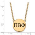 14K Plated Silver Pi Beta Phi Large Enamel Greek Letters Necklace Online