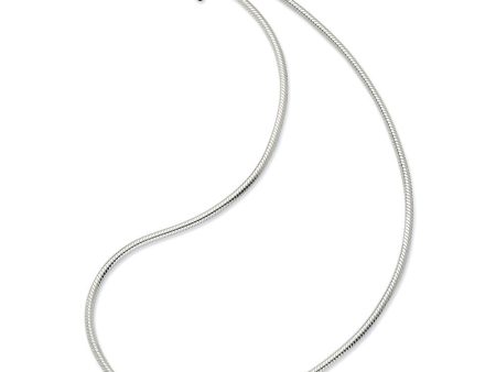 19 Inch Artisan Snake 3mm Necklace for Charms in Silver for 4mm Charms Hot on Sale