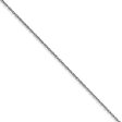 0.5mm, 10k White Gold, Cable Rope Chain Necklace Online Sale