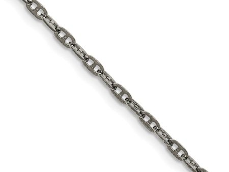 2.75mm Stainless Steel Anchor Chain Necklace Sale