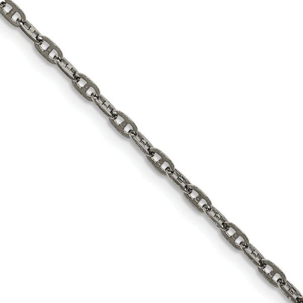 2.75mm Stainless Steel Anchor Chain Necklace Sale